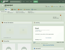 Tablet Screenshot of gimeproject.deviantart.com