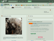 Tablet Screenshot of cattereia.deviantart.com