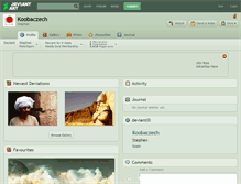 Tablet Screenshot of koobaczech.deviantart.com
