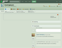 Tablet Screenshot of hookingqueen.deviantart.com