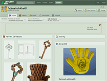 Tablet Screenshot of fatimah-al-khaldi.deviantart.com