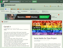 Tablet Screenshot of newmanaccount.deviantart.com