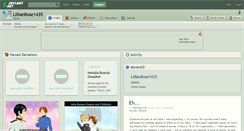 Desktop Screenshot of lillianrose1435.deviantart.com