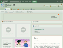 Tablet Screenshot of lillianrose1435.deviantart.com