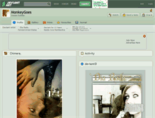 Tablet Screenshot of monkeygoes.deviantart.com