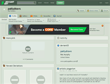 Tablet Screenshot of pattydraws.deviantart.com