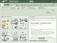 Tablet Screenshot of cervelet.deviantart.com