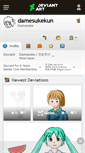 Mobile Screenshot of damesukekun.deviantart.com
