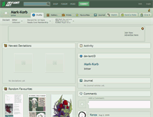 Tablet Screenshot of mark-korb.deviantart.com