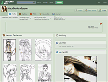 Tablet Screenshot of maddiehenderson.deviantart.com