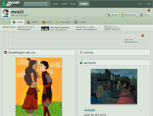 Tablet Screenshot of chela22.deviantart.com