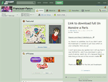 Tablet Screenshot of francouer-fans.deviantart.com