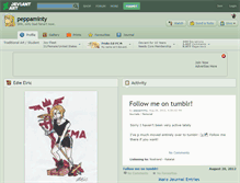 Tablet Screenshot of peppaminty.deviantart.com