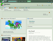 Tablet Screenshot of phierxhorx.deviantart.com