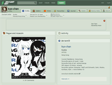 Tablet Screenshot of kyo-chan.deviantart.com