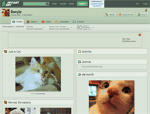 Tablet Screenshot of donyle.deviantart.com