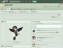 Tablet Screenshot of chidori-rain.deviantart.com