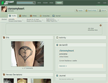 Tablet Screenshot of cloroxmyheart.deviantart.com