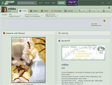 Tablet Screenshot of mikiko.deviantart.com
