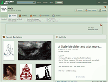 Tablet Screenshot of mats.deviantart.com