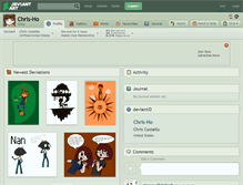 Tablet Screenshot of chris-ho.deviantart.com