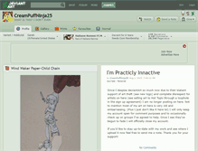 Tablet Screenshot of creampuffninja25.deviantart.com