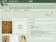 Tablet Screenshot of meags.deviantart.com