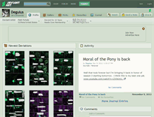 Tablet Screenshot of degulus.deviantart.com