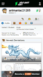 Mobile Screenshot of animaniac21285.deviantart.com