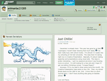 Tablet Screenshot of animaniac21285.deviantart.com