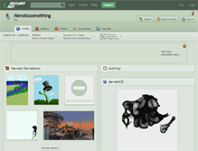 Tablet Screenshot of neroticsomething.deviantart.com