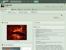 Tablet Screenshot of enigma-ex.deviantart.com