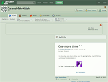Tablet Screenshot of caramel-teh-kitteh.deviantart.com