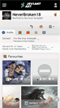 Mobile Screenshot of neverbroken18.deviantart.com