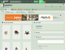 Tablet Screenshot of akirakitten.deviantart.com