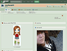 Tablet Screenshot of lazypanda95.deviantart.com