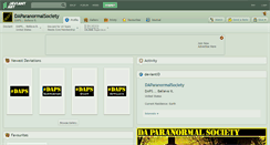 Desktop Screenshot of daparanormalsociety.deviantart.com
