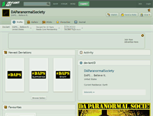 Tablet Screenshot of daparanormalsociety.deviantart.com