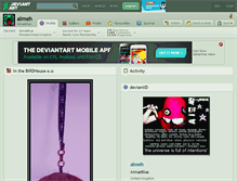 Tablet Screenshot of aimeh.deviantart.com