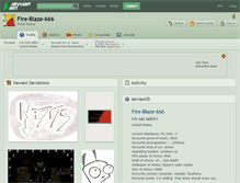 Tablet Screenshot of fire-blaze-666.deviantart.com