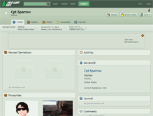 Tablet Screenshot of cpt-sparrow.deviantart.com