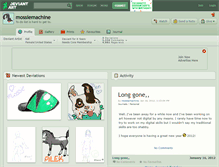 Tablet Screenshot of mossiemachine.deviantart.com