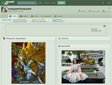 Tablet Screenshot of neoqueenhoneybee.deviantart.com