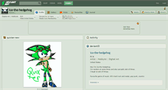 Desktop Screenshot of ice-the-hedgehog.deviantart.com