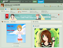 Tablet Screenshot of animeluver123456789.deviantart.com