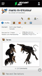 Mobile Screenshot of manic-in-tricolour.deviantart.com
