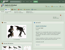 Tablet Screenshot of manic-in-tricolour.deviantart.com