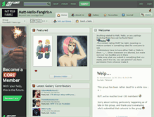 Tablet Screenshot of matt-mello-fangirls.deviantart.com