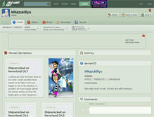 Tablet Screenshot of mikazukiryu.deviantart.com