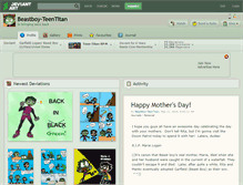 Tablet Screenshot of beastboy-teentitan.deviantart.com